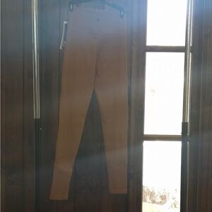 Stylish tan legging and sports bra set- size small